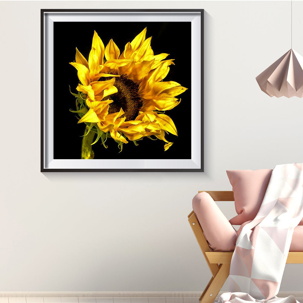 Sunflower - Full Round Drill Diamond Painting 30*30CM