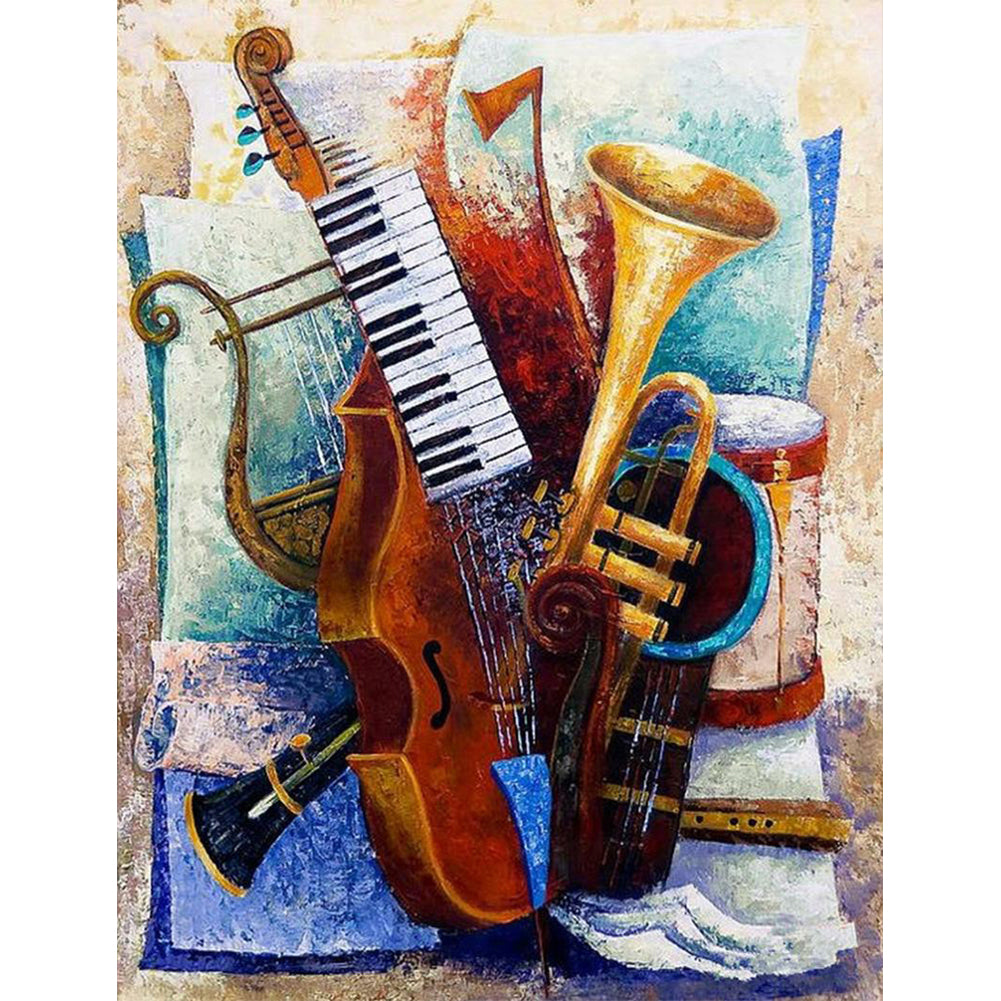 Instrument Set - Full Round Drill Diamond Painting 40*50CM