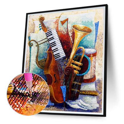 Instrument Set - Full Round Drill Diamond Painting 40*50CM
