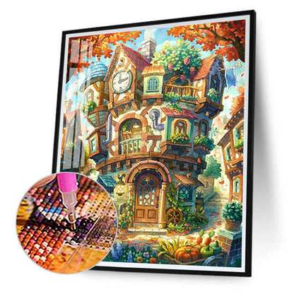 Abstract Castle - Full Round Drill Diamond Painting 40*50CM