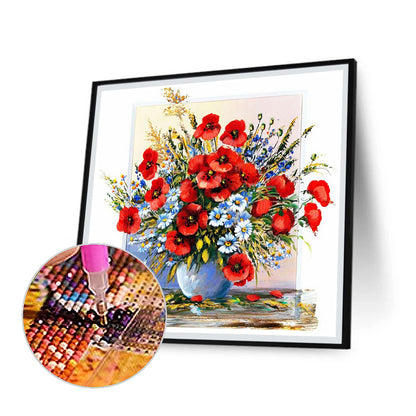 Poppies - Full Round Drill Diamond Painting 50*50CM