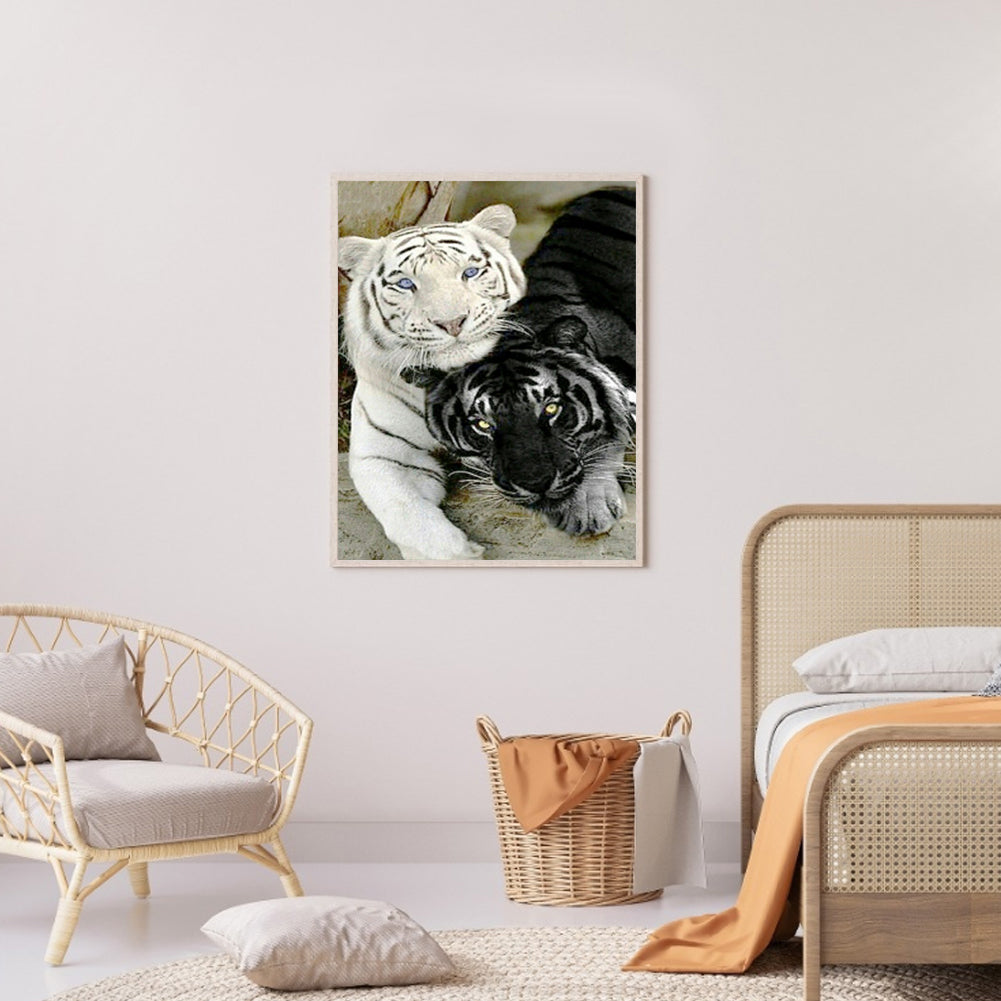 Tiger - Full Round Drill Diamond Painting 50*60CM