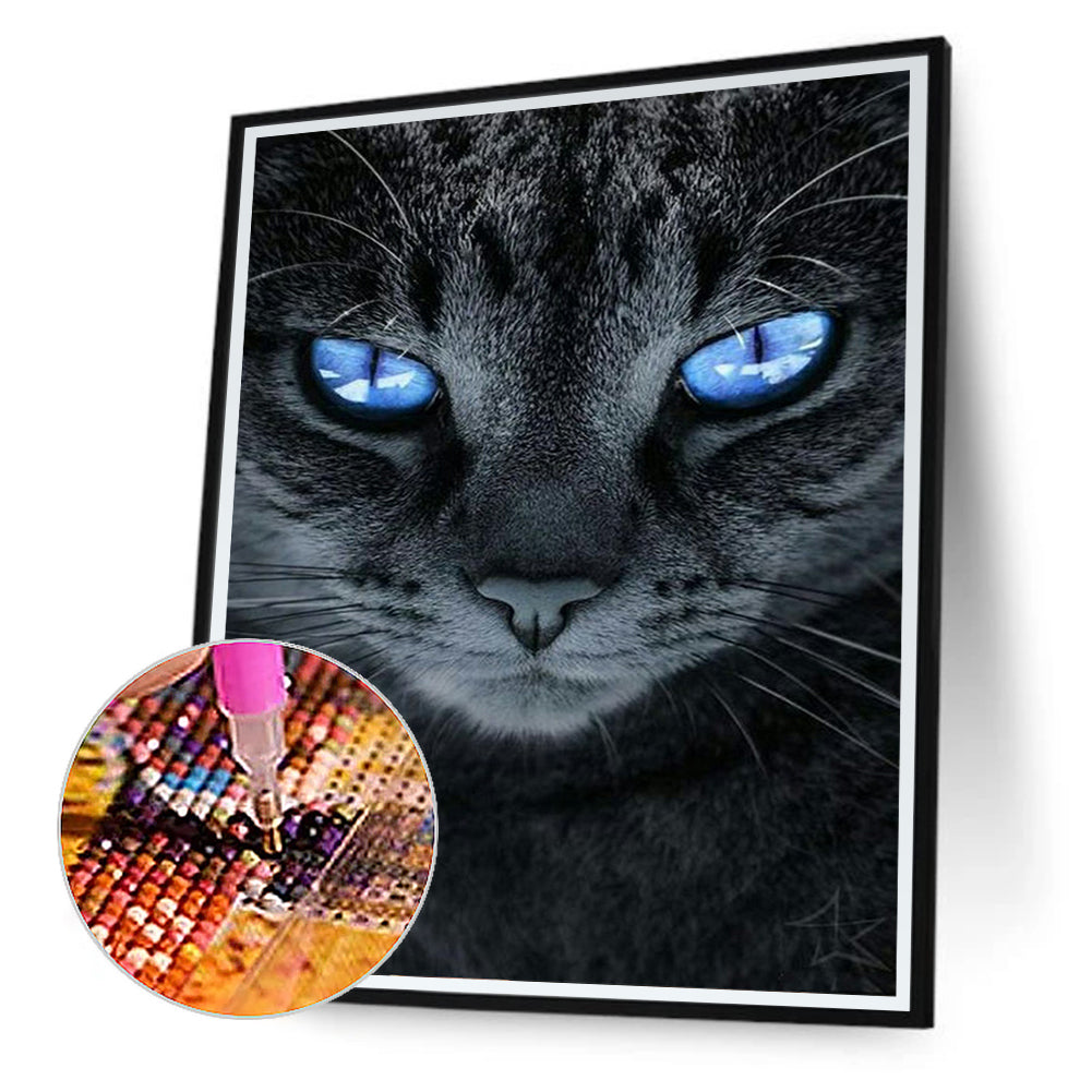 Black Cat - Full Round Drill Diamond Painting 40*50CM