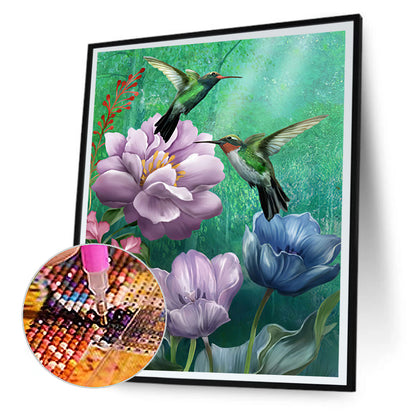 Hummingbird - Full Round Drill Diamond Painting 40*50CM