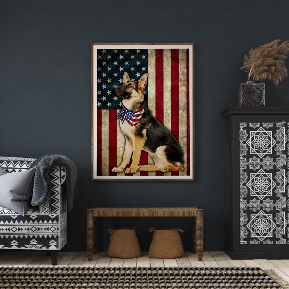 Husky - Full Round Drill Diamond Painting 40*50CM