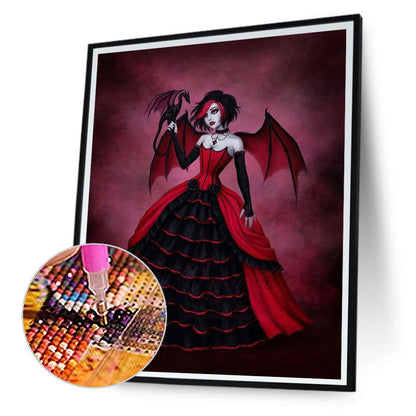 Red Angel - Full Round Drill Diamond Painting 40*50CM