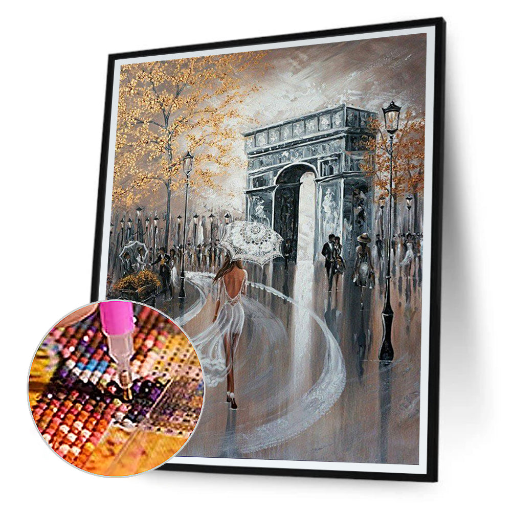 Elegant Lady - Full Round Drill Diamond Painting 40*50CM