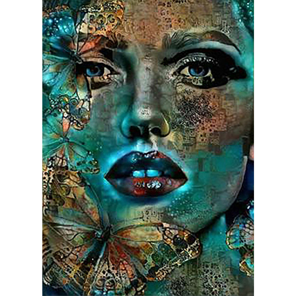 Art Girl - Full Round Drill Diamond Painting 40*50CM