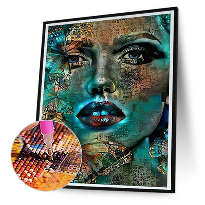 Art Girl - Full Round Drill Diamond Painting 40*50CM