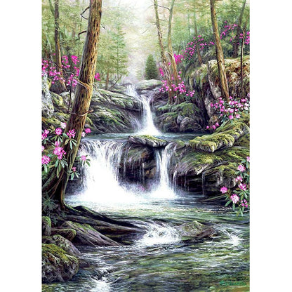 Running Water - Full Round Drill Diamond Painting 40*50CM