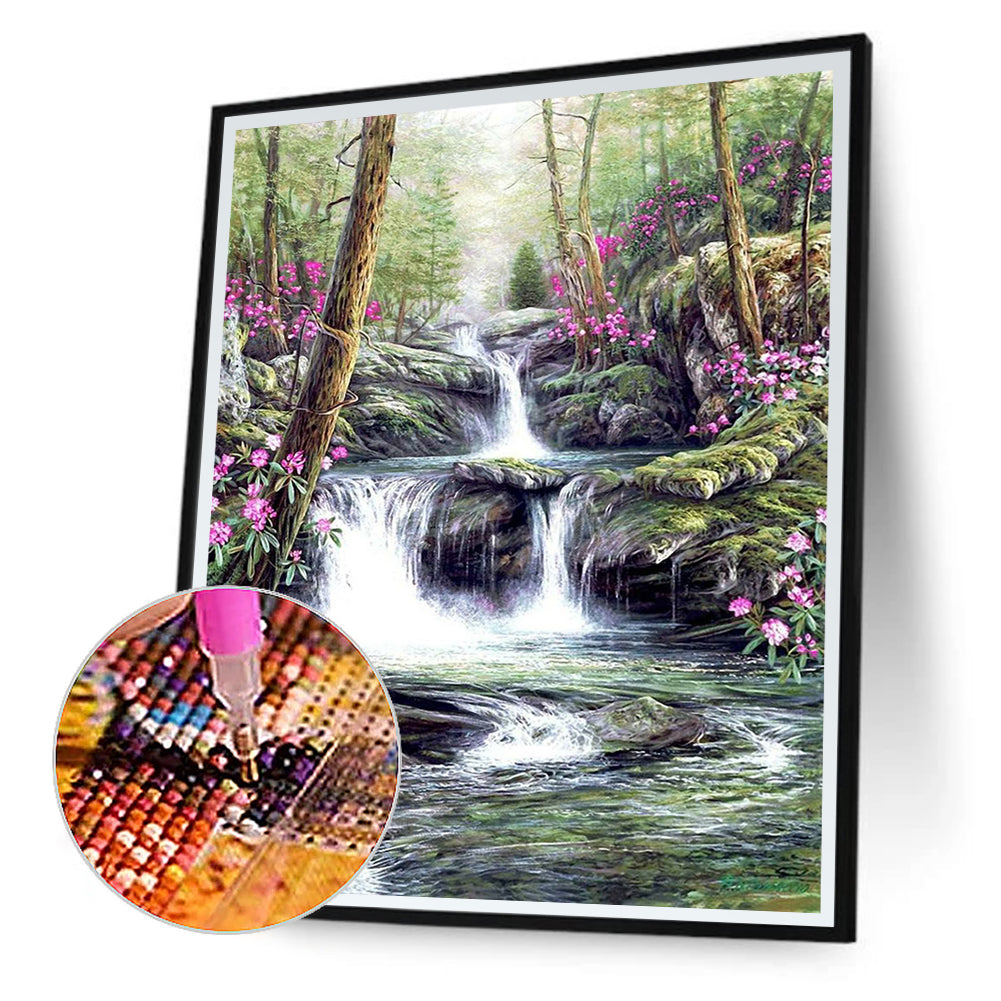 Running Water - Full Round Drill Diamond Painting 40*50CM