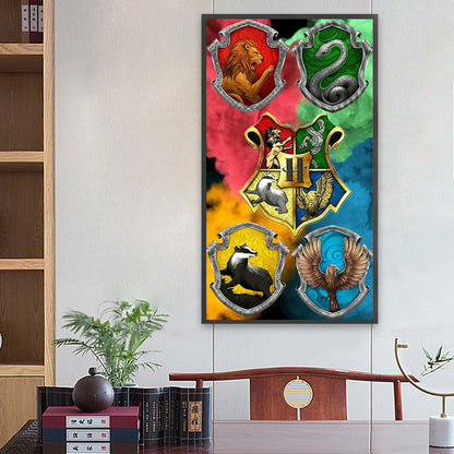 Harry Potter Badge - Full Square Drill Diamond Painting 40*70CM