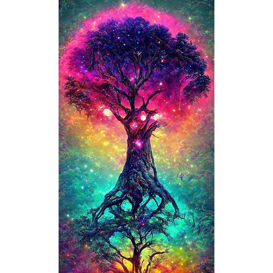Dream Wisdom Tree 40*70CM(Canvas) Full Square Drill Diamond Painting