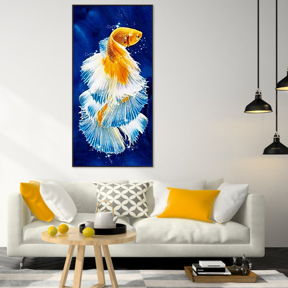 Koi Fish 45*85CM(Canvas) Full Square Drill Diamond Painting