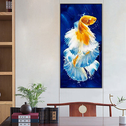 Koi Fish 45*85CM(Canvas) Full Square Drill Diamond Painting