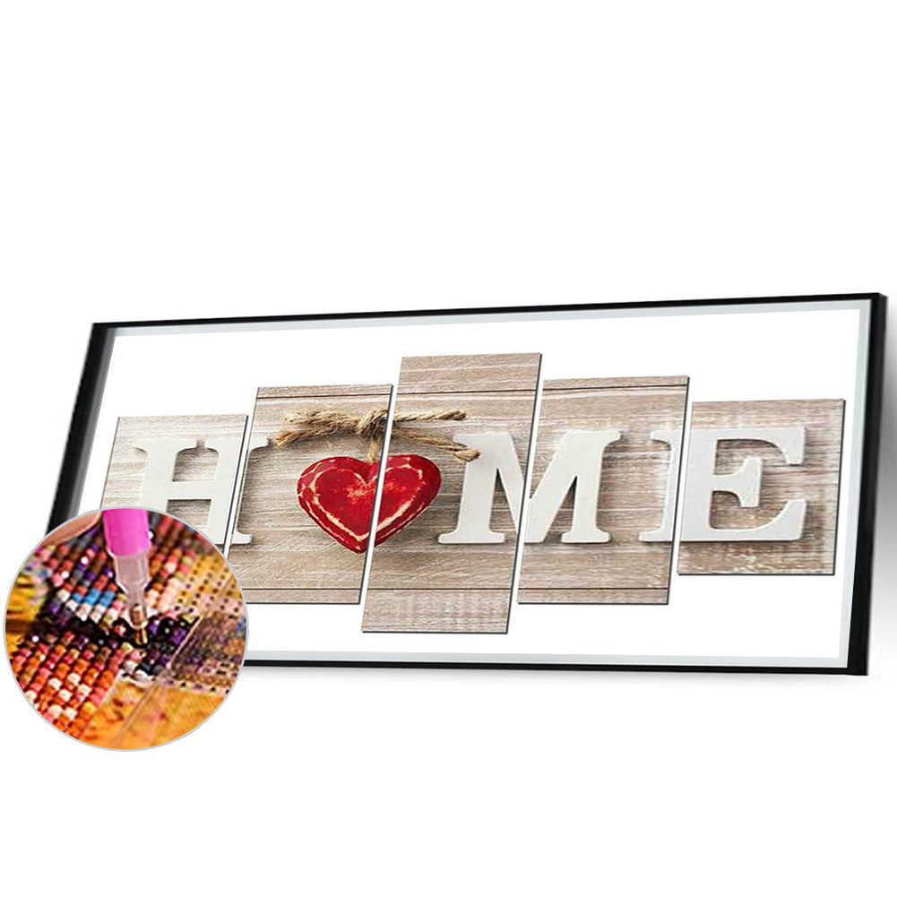 Homeenglish Calligraphy And Painting - Full Square Drill Diamond Painting 95*45CM