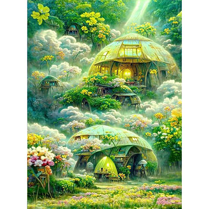 Fantasy Castle - Full Round Drill Diamond Painting 30*40CM