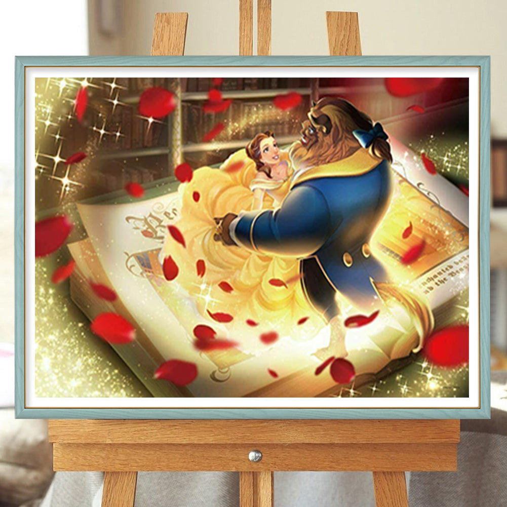 Beauty And The Beast - Full Round Drill Diamond Painting 40*30CM