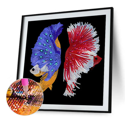 Koi Fish 30*30CM(Canvas) Special Shaped Drill Diamond Painting