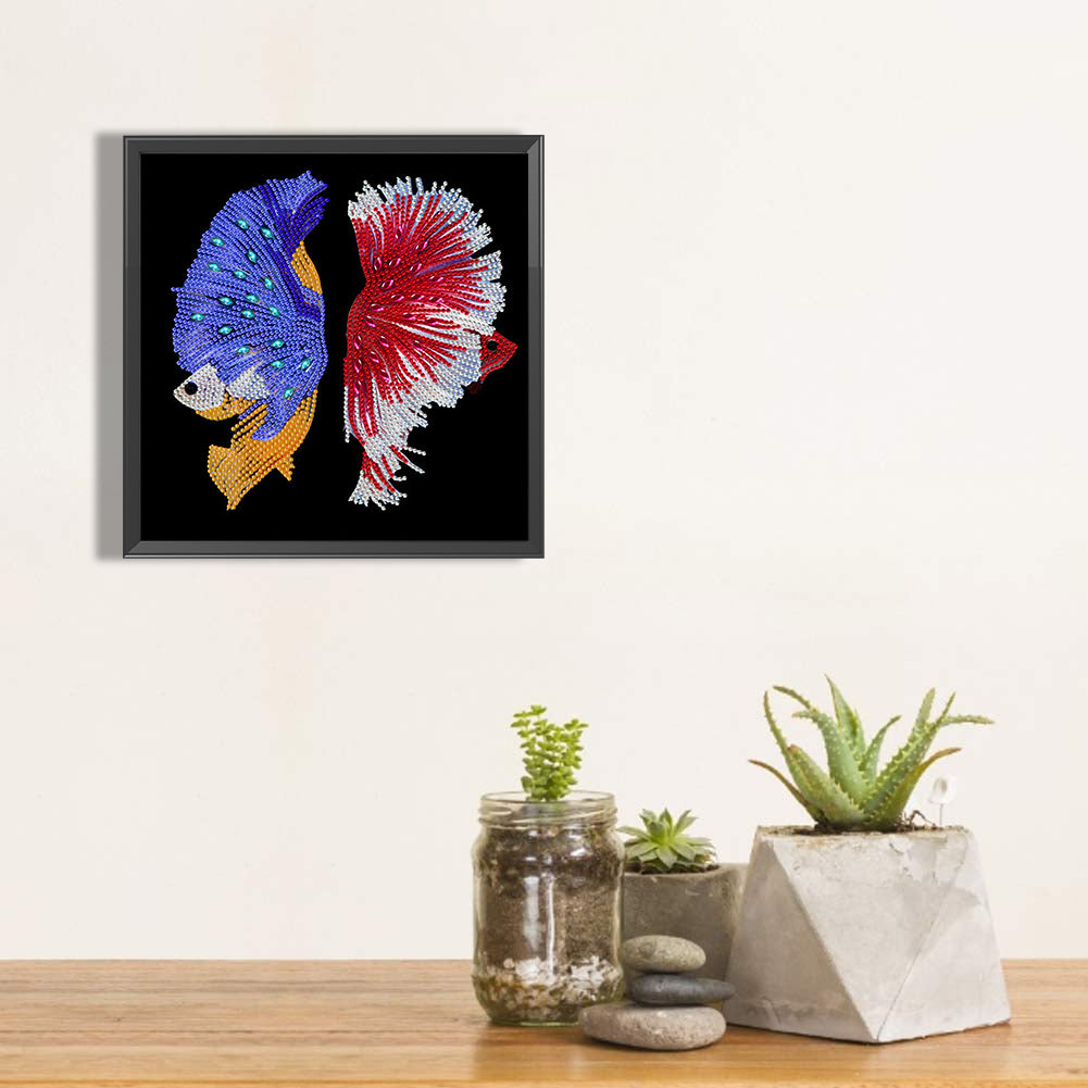 Koi Fish 30*30CM(Canvas) Special Shaped Drill Diamond Painting