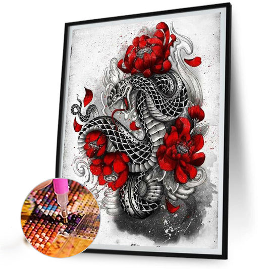 Snake - Full Round Drill Diamond Painting 30*40CM