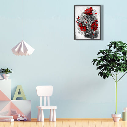 Snake - Full Round Drill Diamond Painting 30*40CM