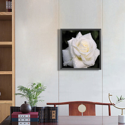 White Rose - Full Round Drill Diamond Painting 40*40CM