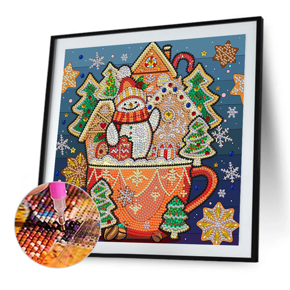 Christmas Refreshment - Special Shaped Drill Diamond Painting 30*30CM