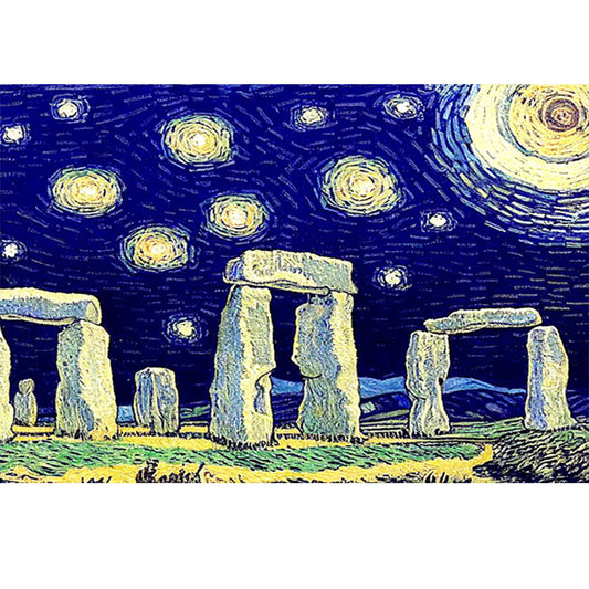 Stonehenge - Full Round Drill Diamond Painting 50*40CM