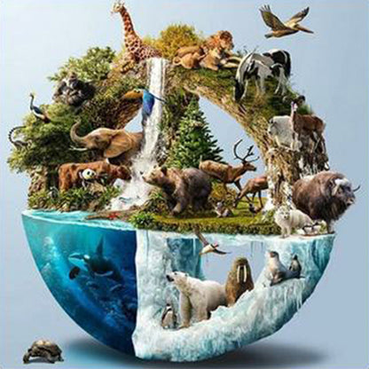 Animal Planet - Full Square Drill Diamond Painting 50*50CM