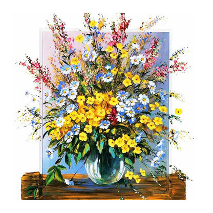 Oil Painting Vase - Full Square Drill Diamond Painting 50*50CM