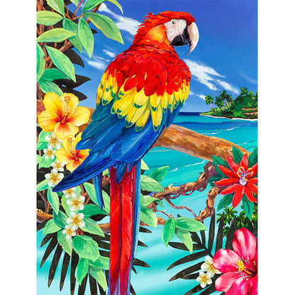 Parrot - Full Round Drill Diamond Painting 30*40CM