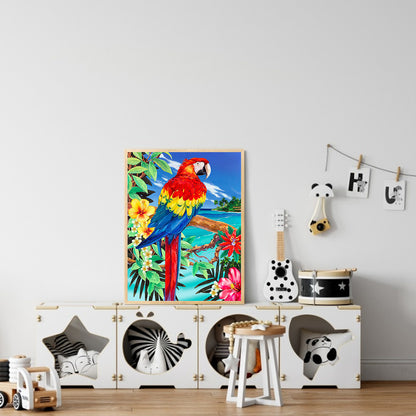 Parrot - Full Round Drill Diamond Painting 30*40CM
