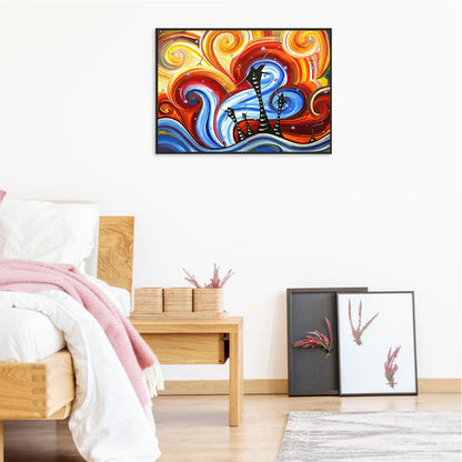 Abstract Hipster House - Full Round Drill Diamond Painting 40*30CM