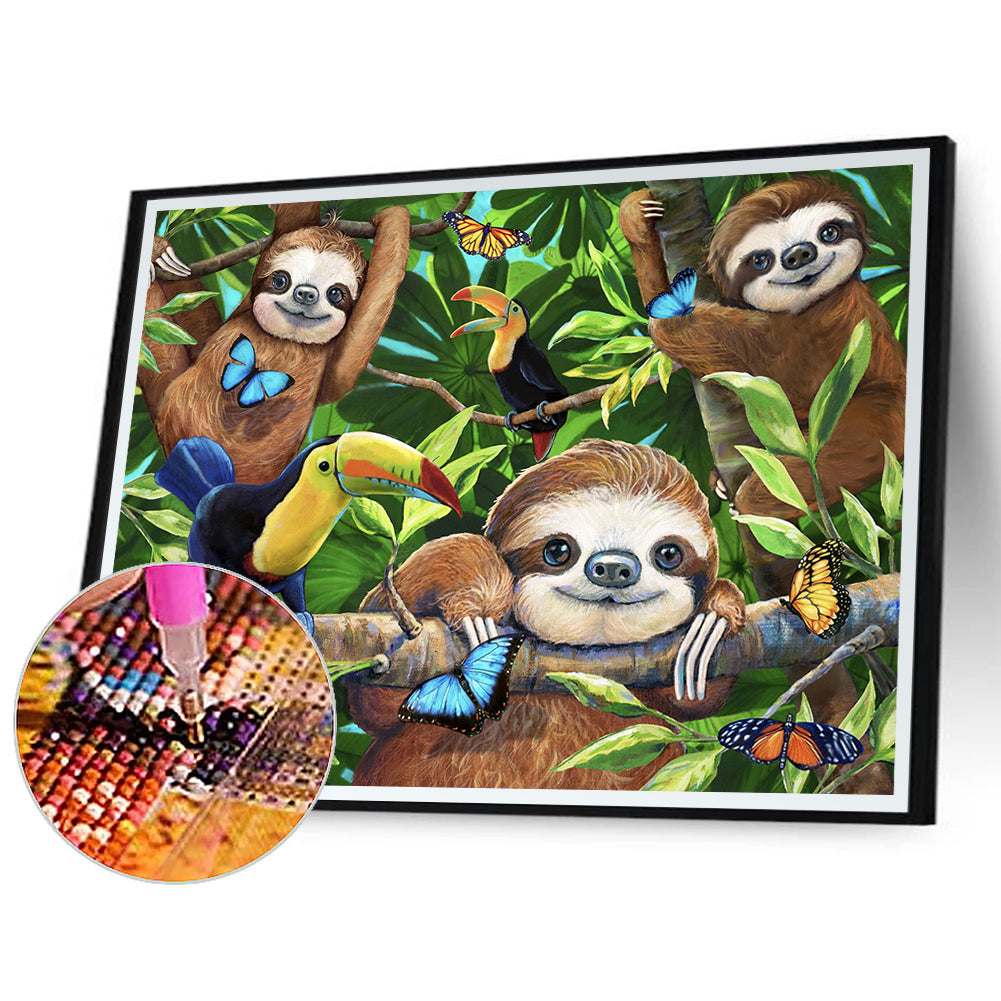 Sloth - Full Round Drill Diamond Painting 40*30CM