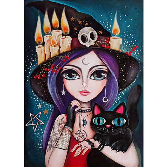 The Witch - Full Round Drill Diamond Painting 30*40CM