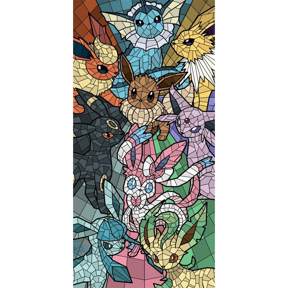 Pok¨¦mon Series - Full Round Drill Diamond Painting 30*70CM