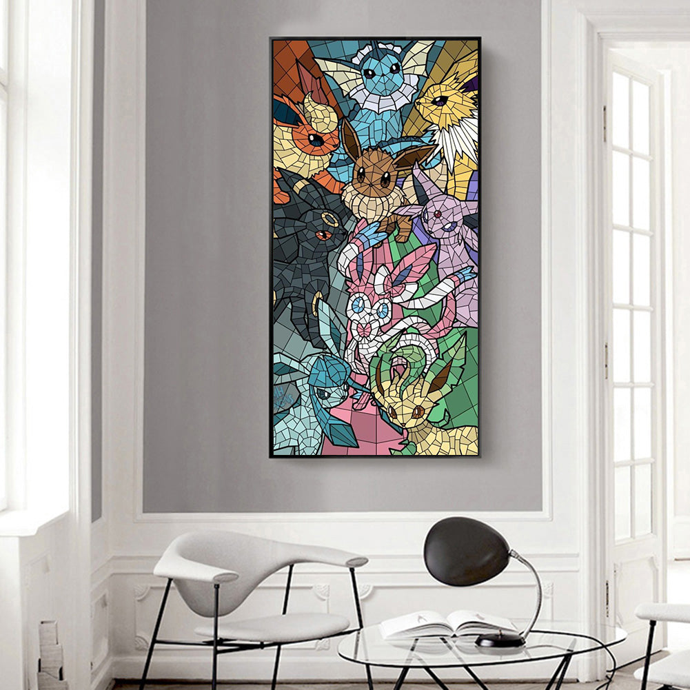 Pok¨¦mon Series - Full Round Drill Diamond Painting 30*70CM