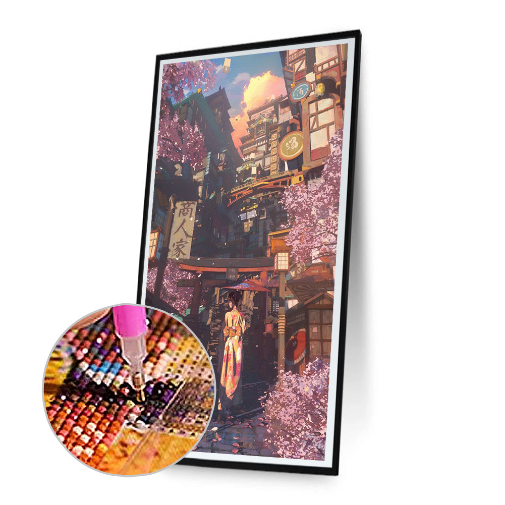 Beautiful Anime Girl - Full Round Drill Diamond Painting 30*70CM