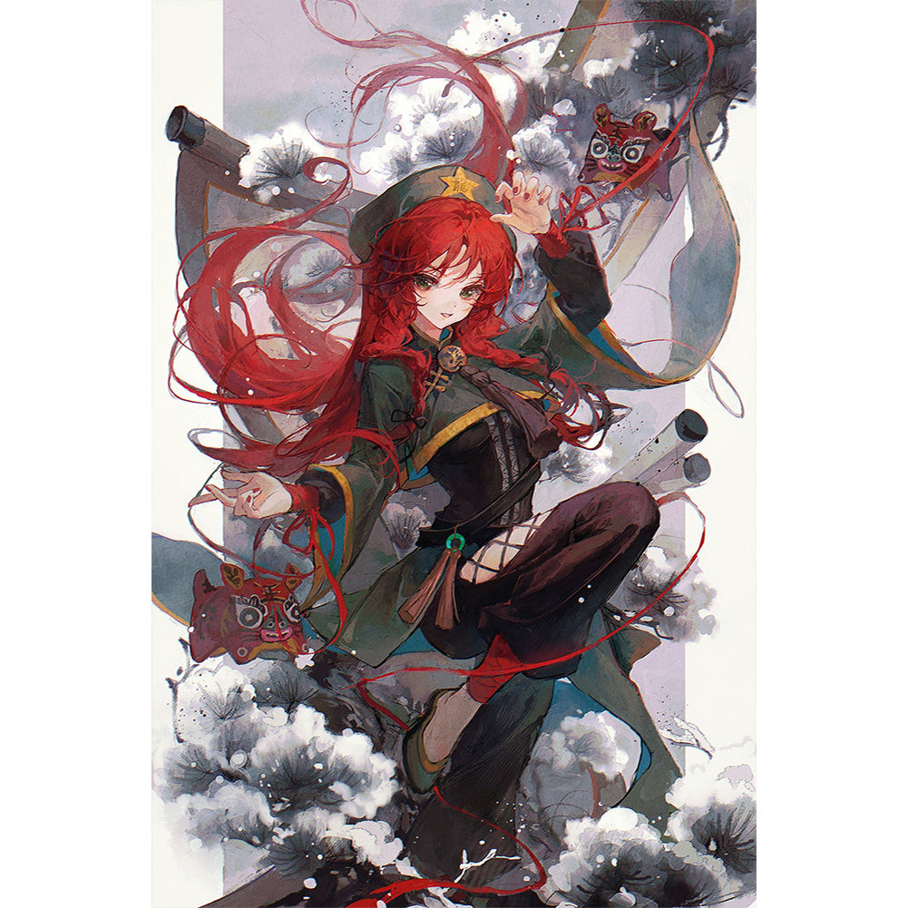 Beautiful Anime Girl - Full Round Drill Diamond Painting 30*70CM