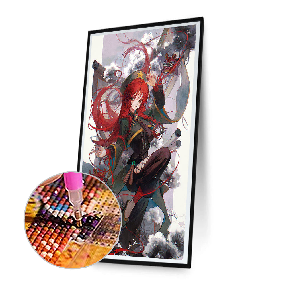 Beautiful Anime Girl - Full Round Drill Diamond Painting 30*70CM