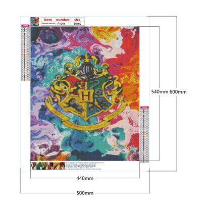 Harry Potter Badge - Full Square Drill Diamond Painting 50*60CM