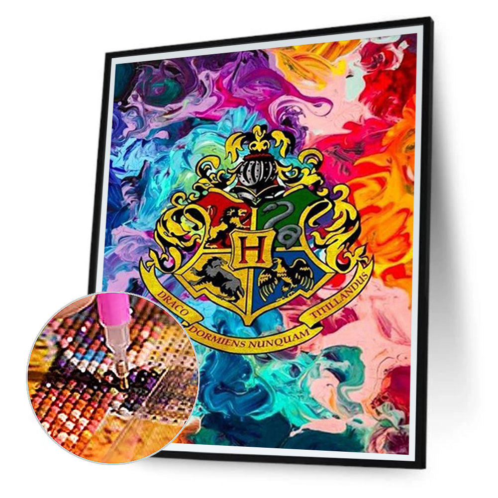 Harry Potter Badge - Full Square Drill Diamond Painting 50*60CM