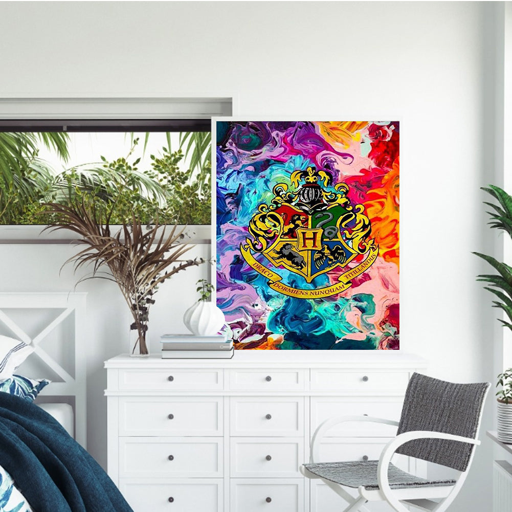 Harry Potter Badge - Full Square Drill Diamond Painting 50*60CM