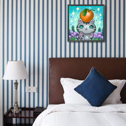 Illustration Kitten - Full Round Drill Diamond Painting 40*40CM