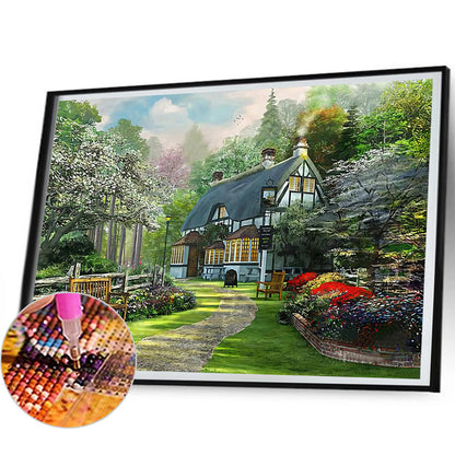 Village Houses - Full Round Drill Diamond Painting 50*40CM