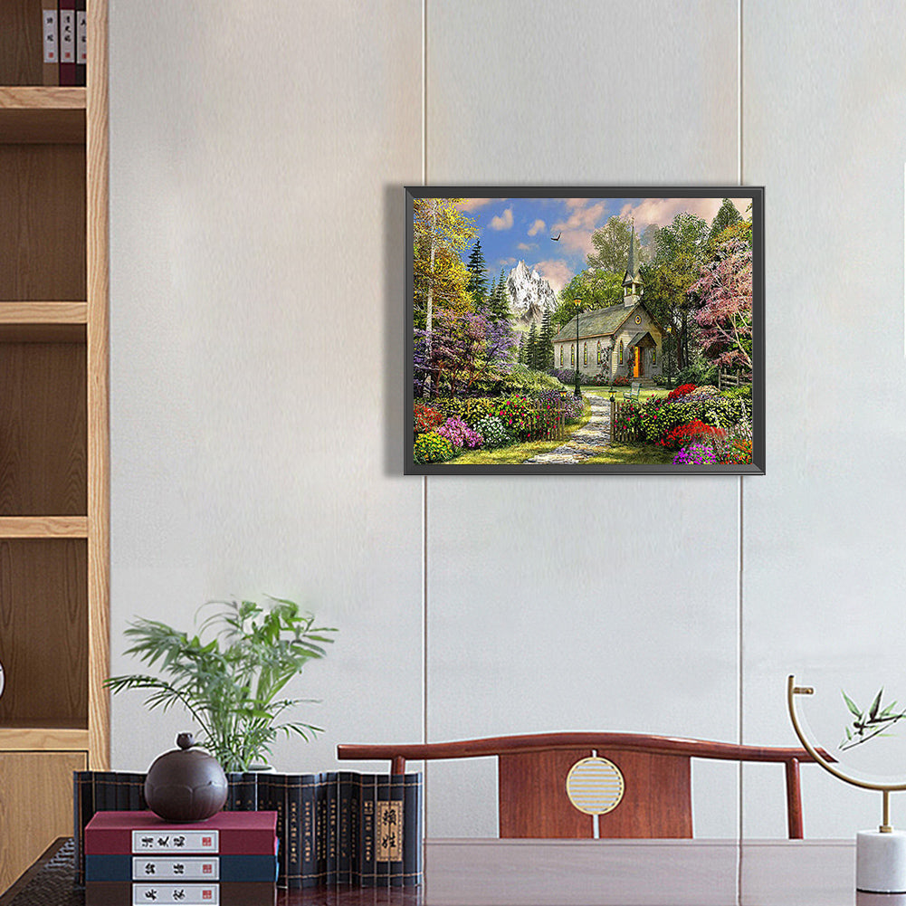 Village Houses - Full Round Drill Diamond Painting 50*40CM