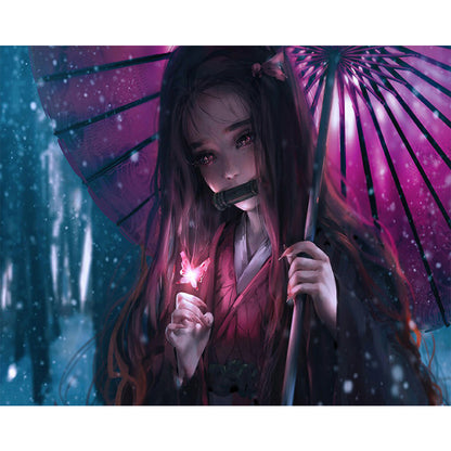 Anime Nezuko - Full Round Drill Diamond Painting 50*40CM