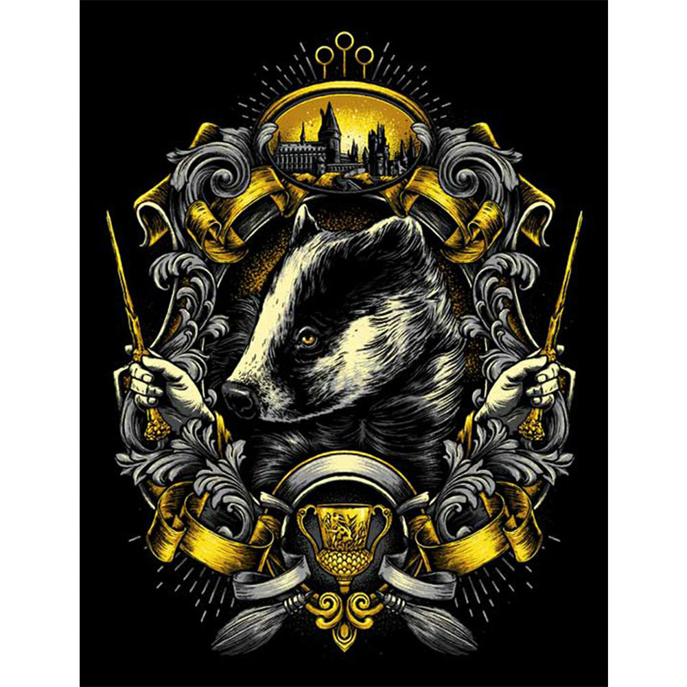 Harry Potter Hufflepuff House - Full Round Drill Diamond Painting 50*60CM
