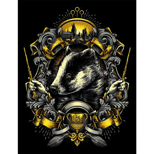Harry Potter Hufflepuff House - Full Round Drill Diamond Painting 50*60CM